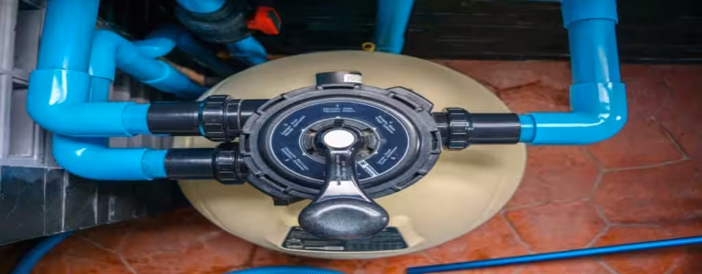 Le contre lavage du filtre à sable est important