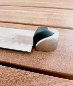 stainless steel rail stop for mobile above-ground shutter